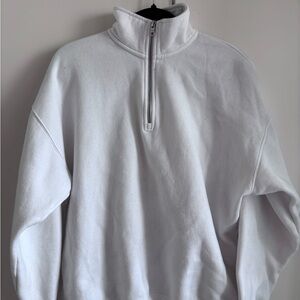 TNA Women’s White Half-Zip Sweatshirt